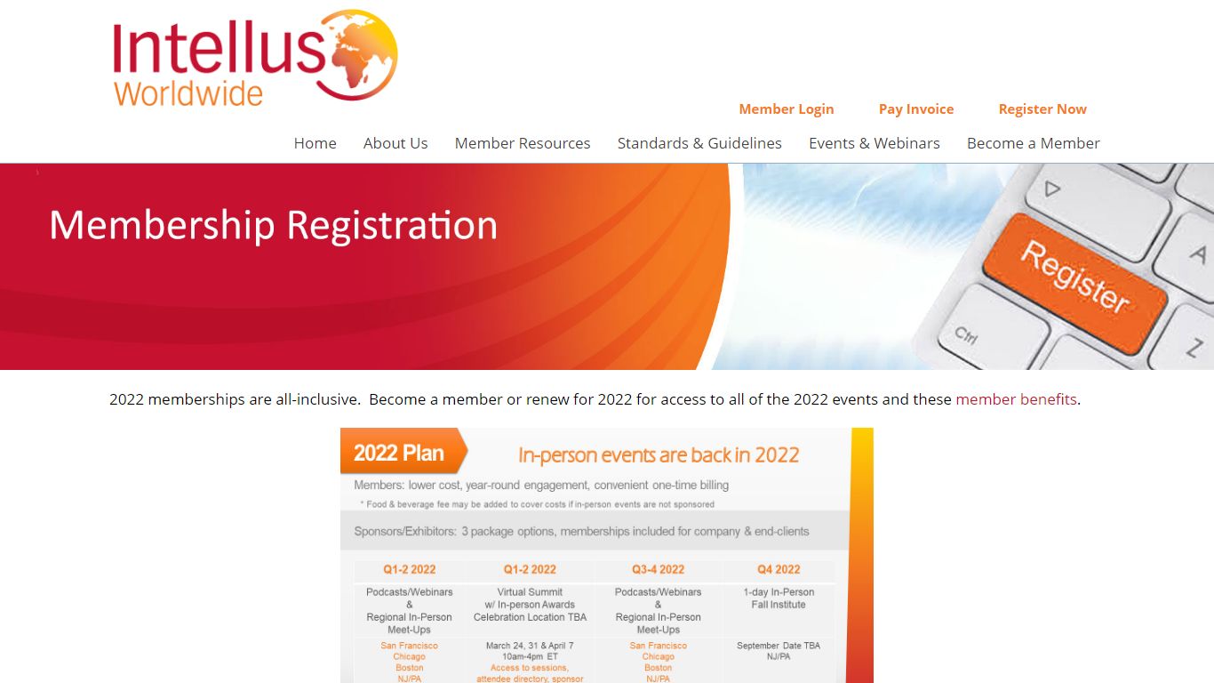 Registration/Membership - Home - Intellus